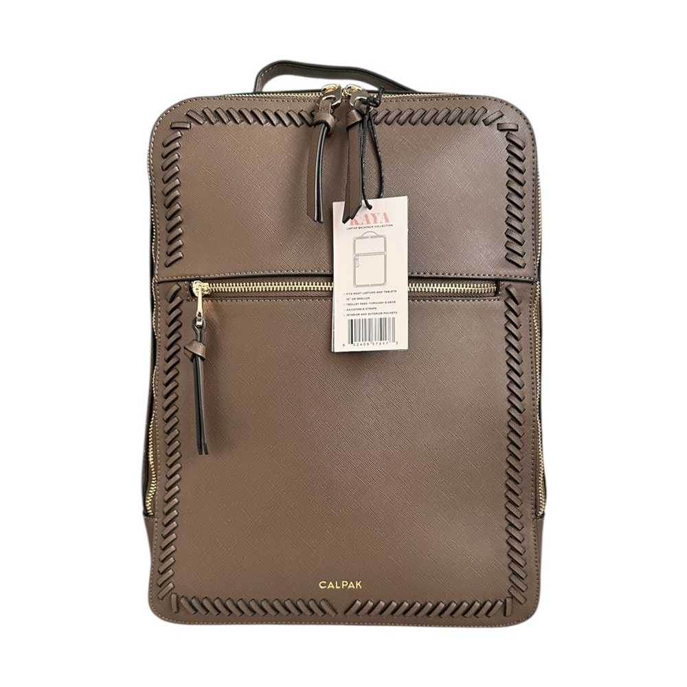 CALPAK Kaya 15 inch Laptop Computer Backpack in Mocha Limited Color $138 MSRP - Picture 13 of 17
